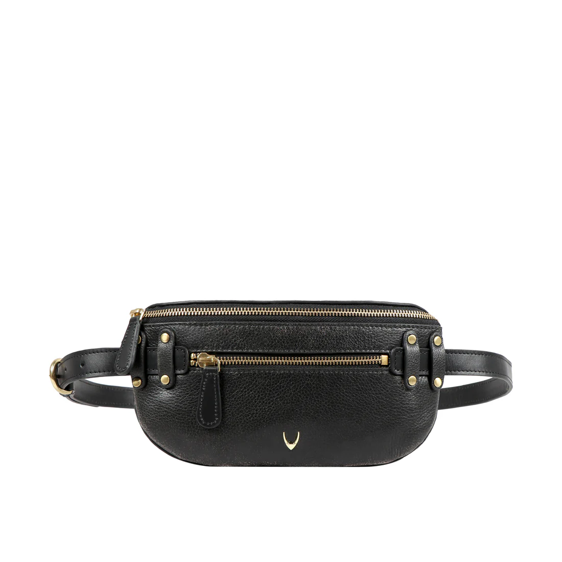 Gothic 01 Black Leather Belt Bag - Image 3
