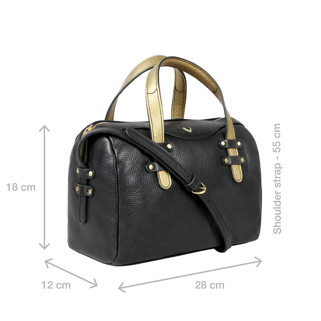 Gothic 02 Black Leather Satchel - Image 3