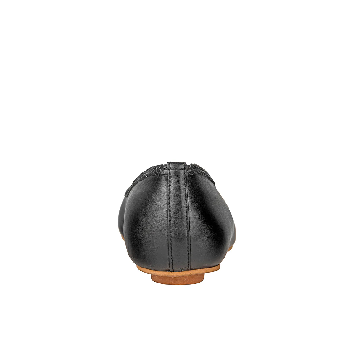 Grace Women's Black Leather Ballerina - Image 4