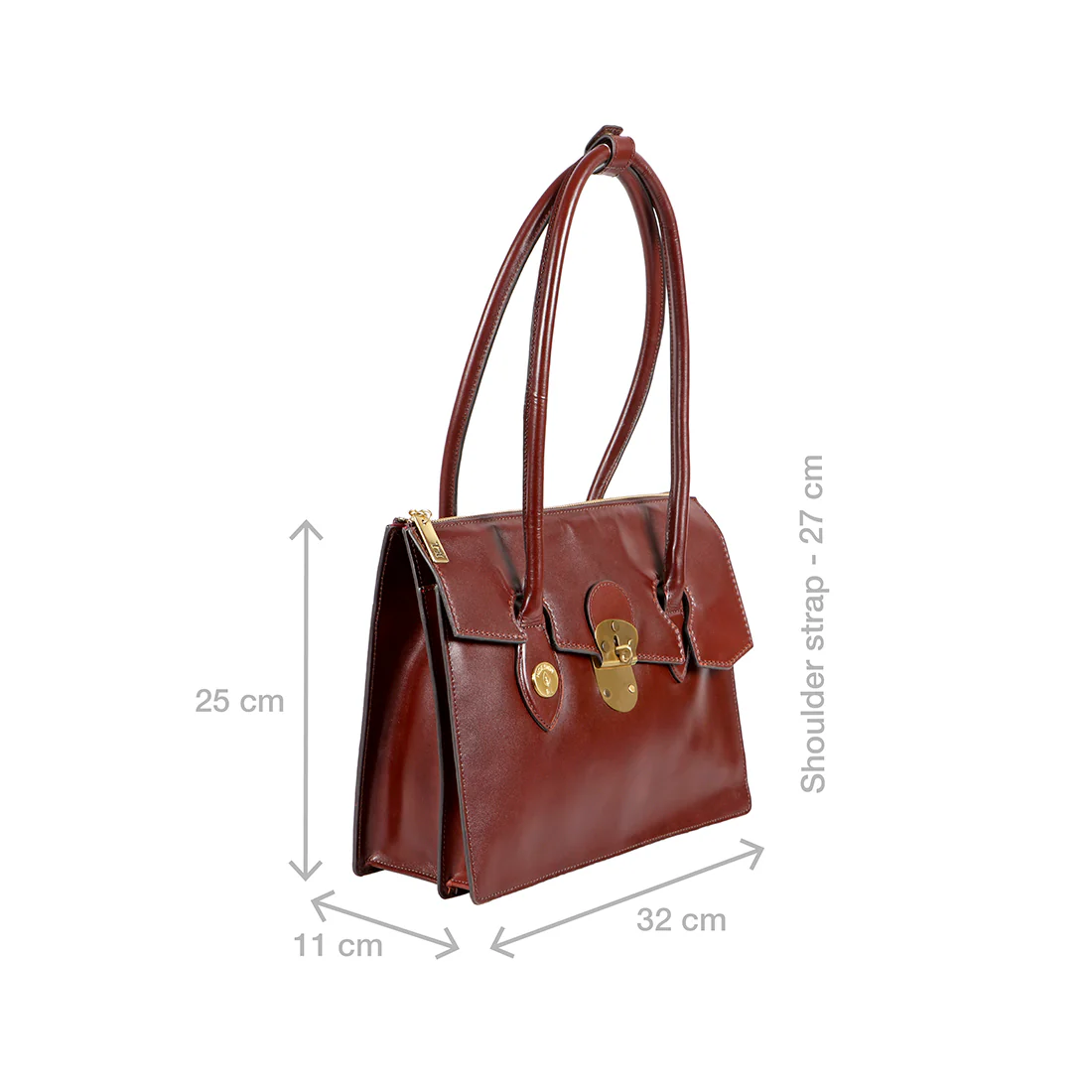 Growth - 03 Brown Leather Shoulder Bag - Image 3