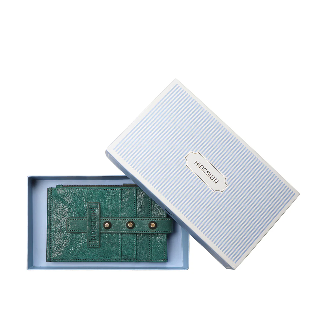 Guevara W2 Green Leather Bi-Fold Wallet - Image 8