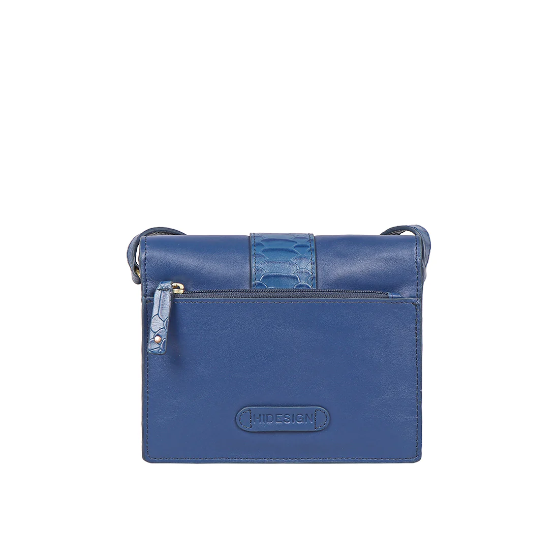 Gwen 02 Blue Leather Sling Bag - Image 4