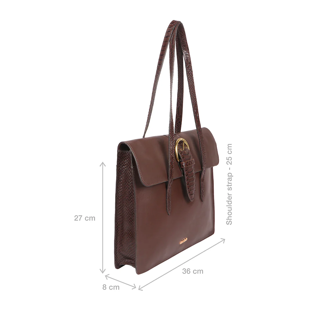 Gwen 04 Brown Leather Shoulder Bag - Image 3
