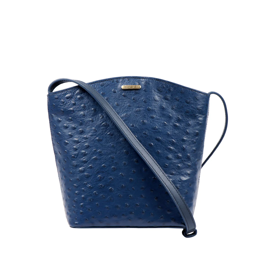 Hamburg Blue Leather Crossbody