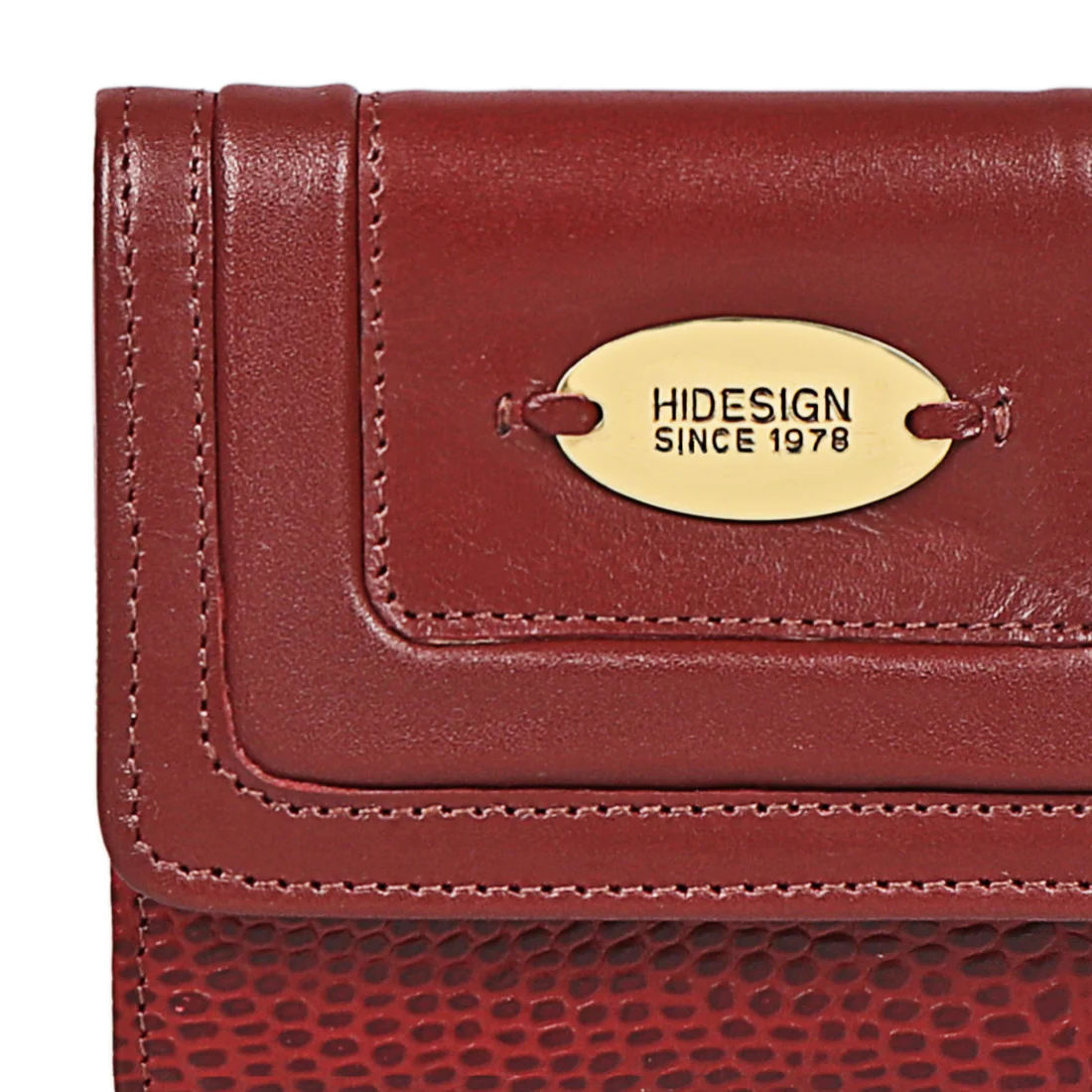 Hanbury W3 Red Leather Trifold Wallet - Image 7