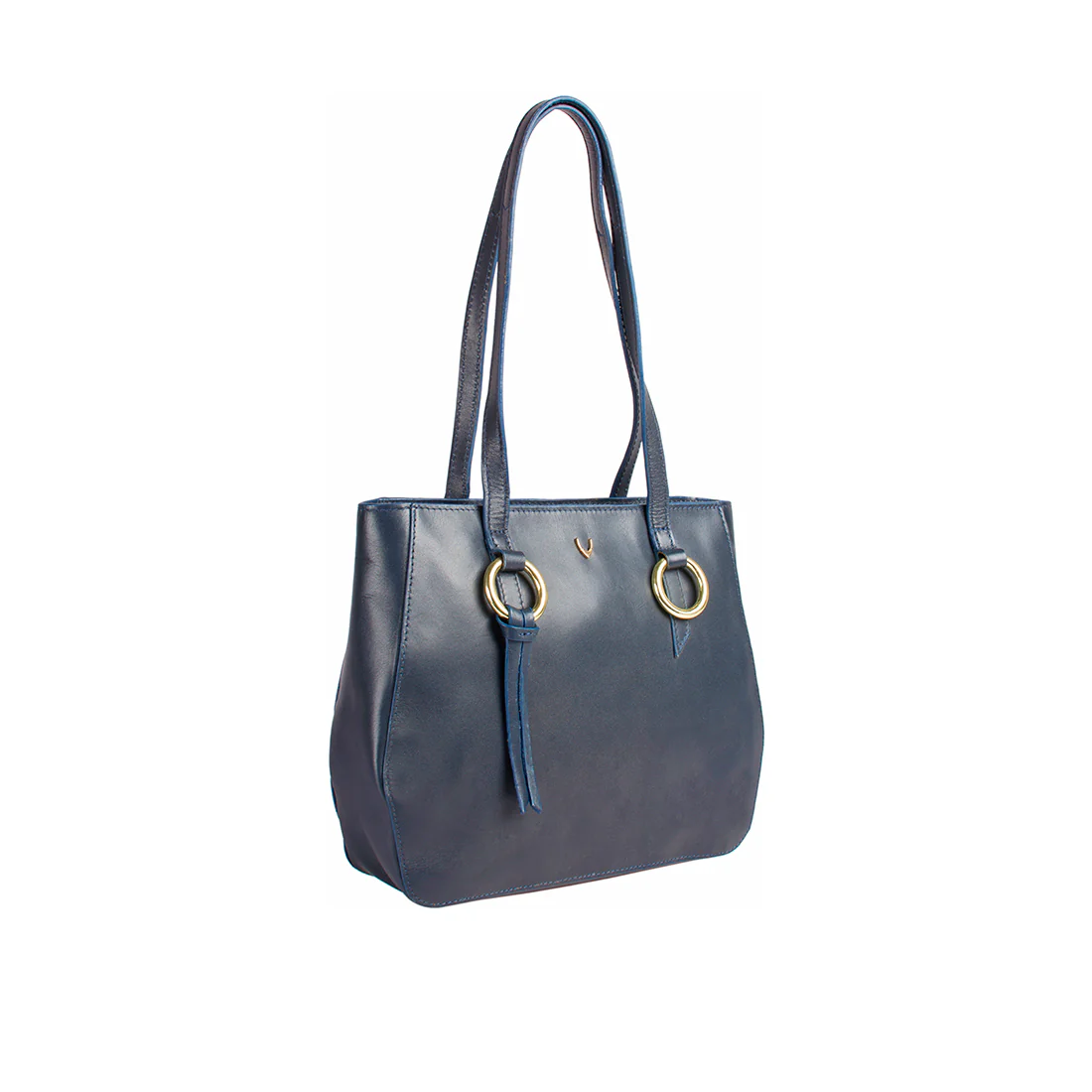 Haussman 02 Blue Leather Shoulder Bag - Image 2