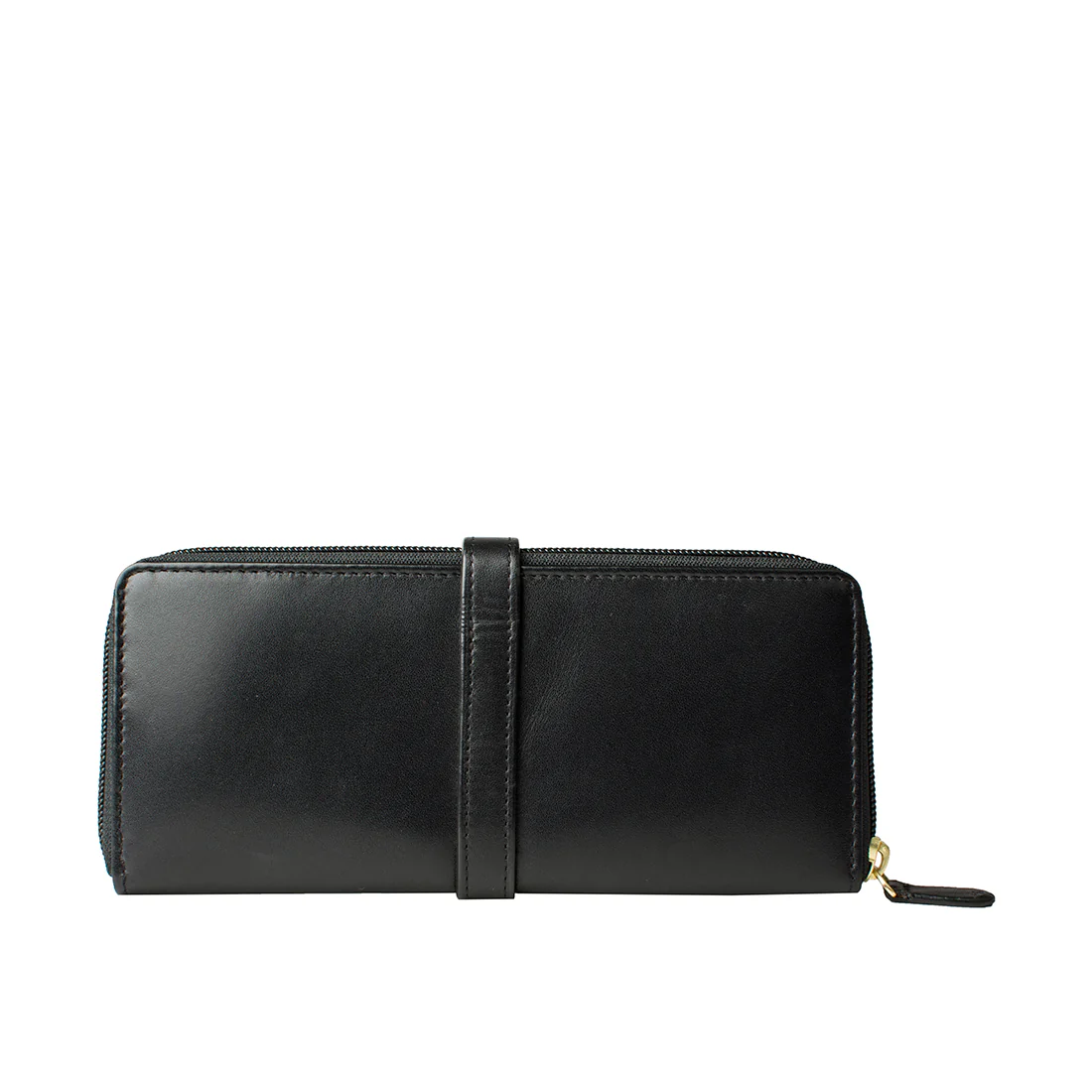 Heather W2 Black Leather Zip Around Wallet - Image 3