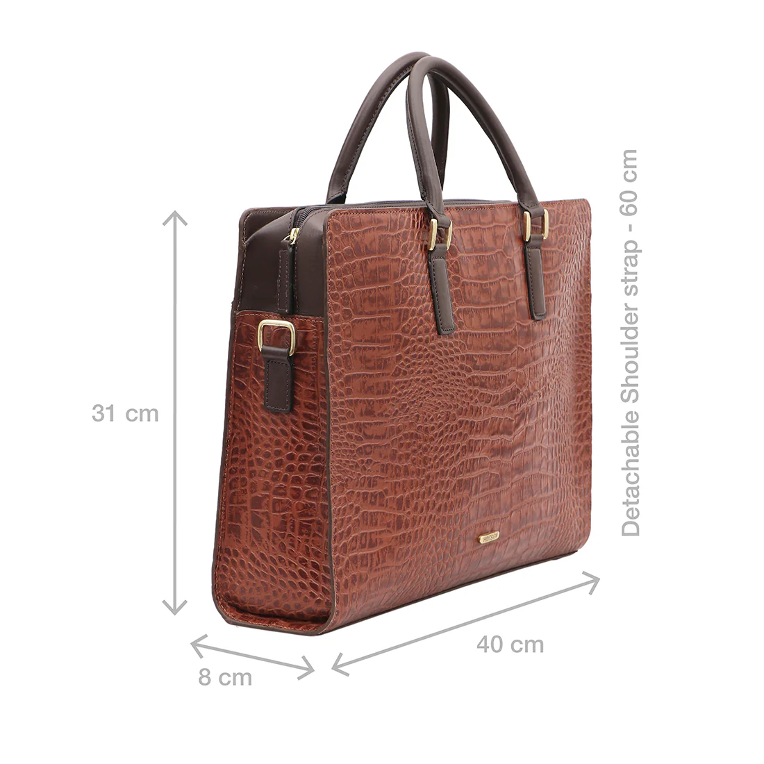Heathrow-02 Tan Leather  Briefcase - Image 2