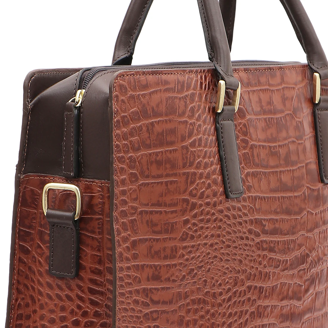 Heathrow-02 Tan Leather  Briefcase - Image 4