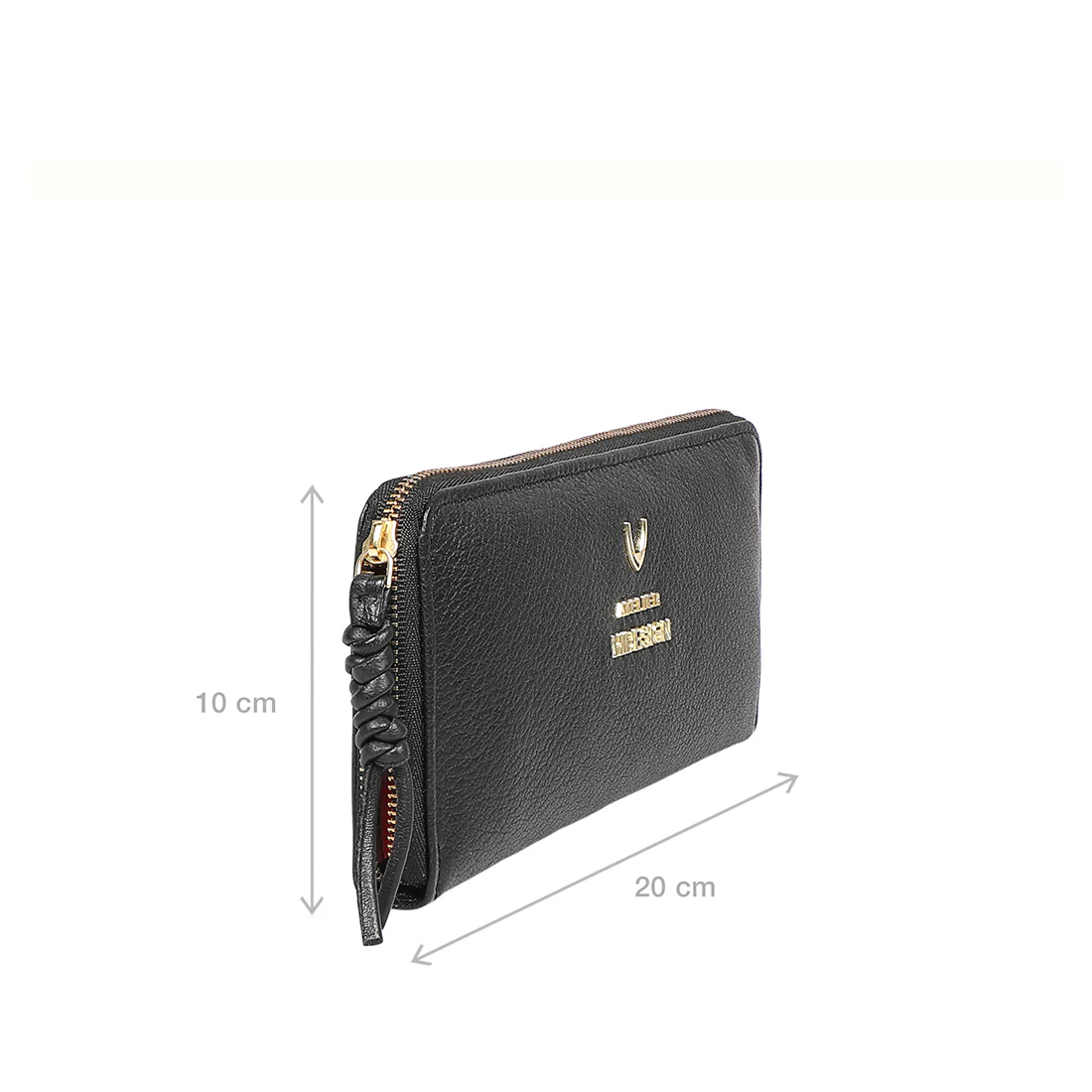 Hera W1 Black Leather Zip Around Wallet - Image 3