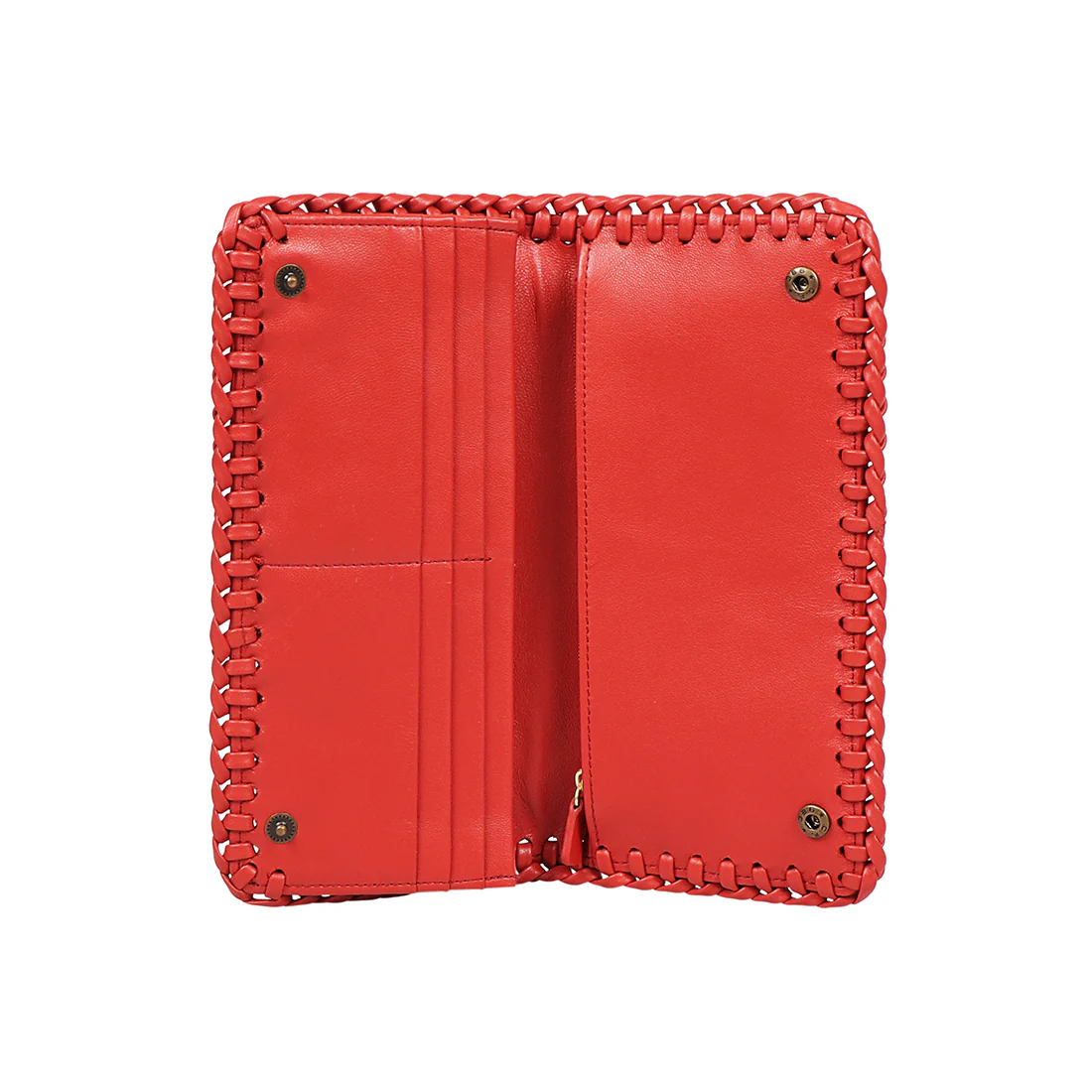 Hera W2 Red Leather Bi-Fold Wallet - Image 4