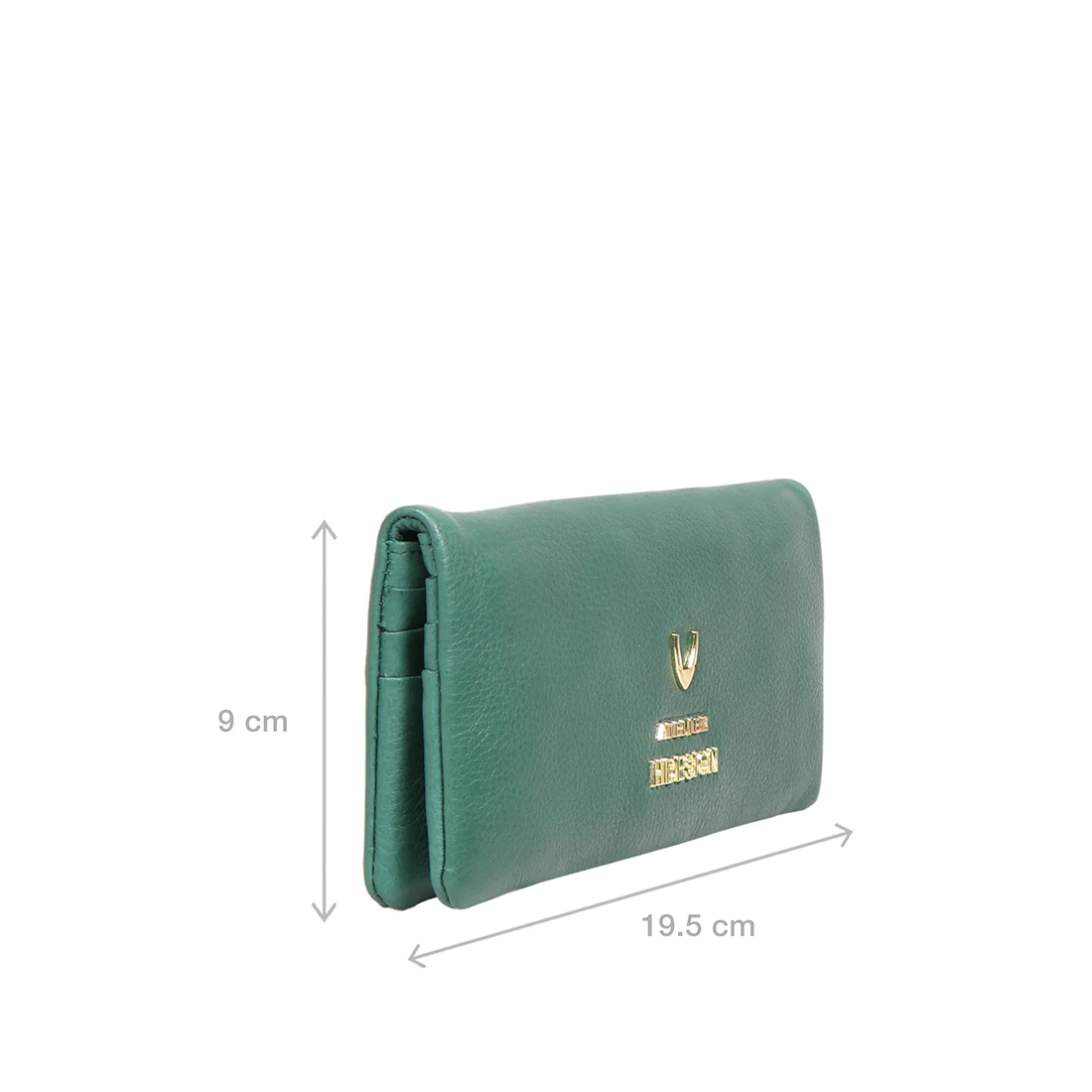 Hera W4 Green Leather Long Bi-Fold Wallet - Image 2