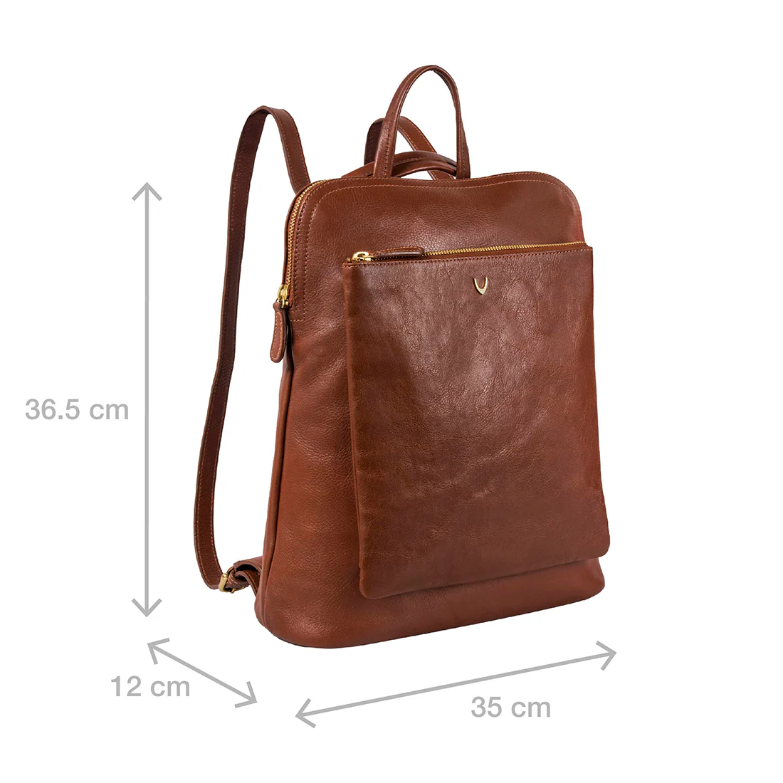 Human 01 Tan Leather Backpack - Image 2