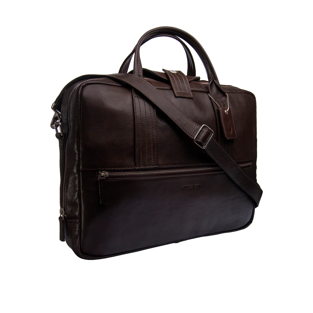 I Bag Al01 Brown Leather  Briefcase - Image 2