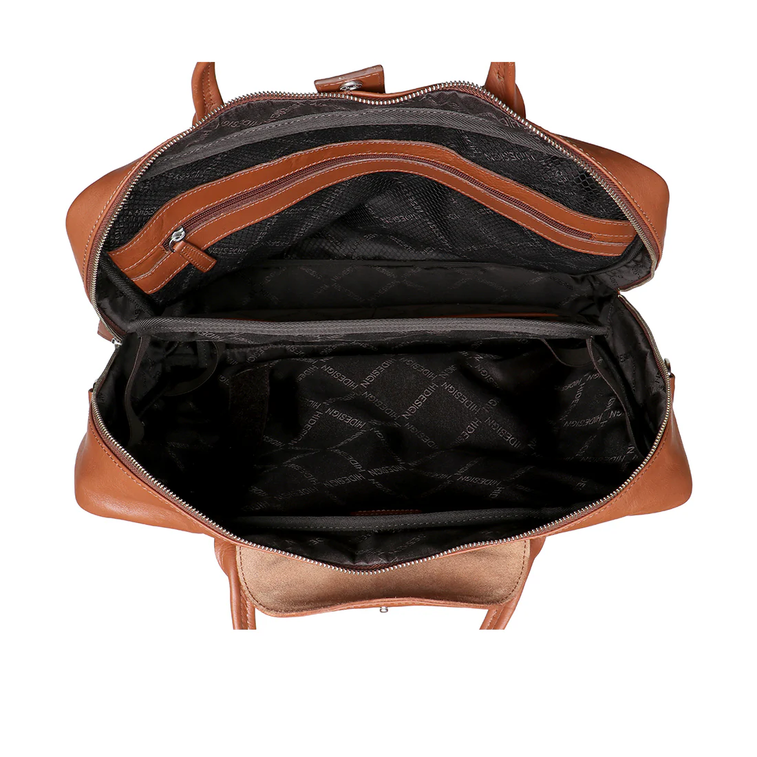 I Bag Al01 Tan Leather  Briefcase - Image 5