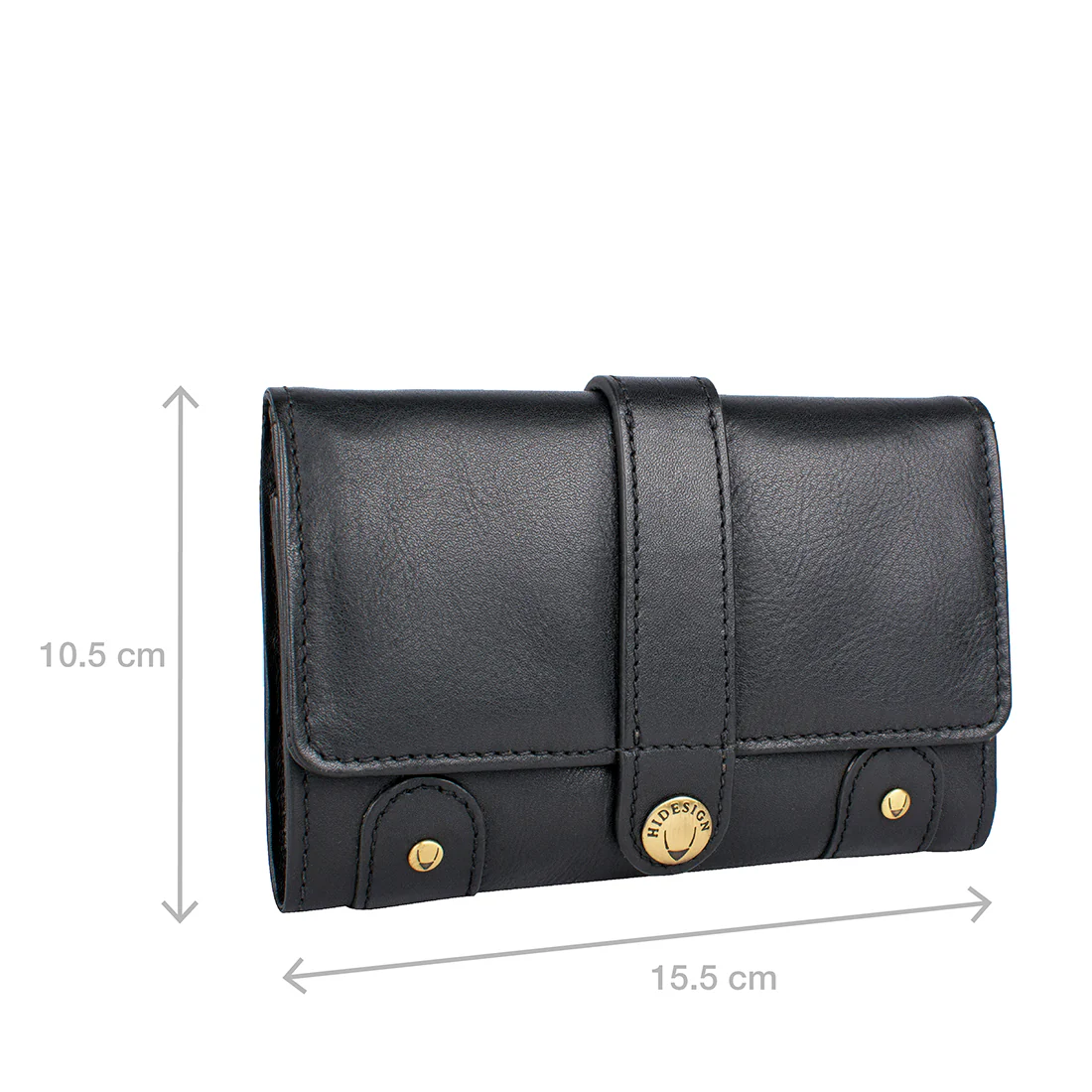 Intercato 10  Black Leather Trifold Wallet - Image 2