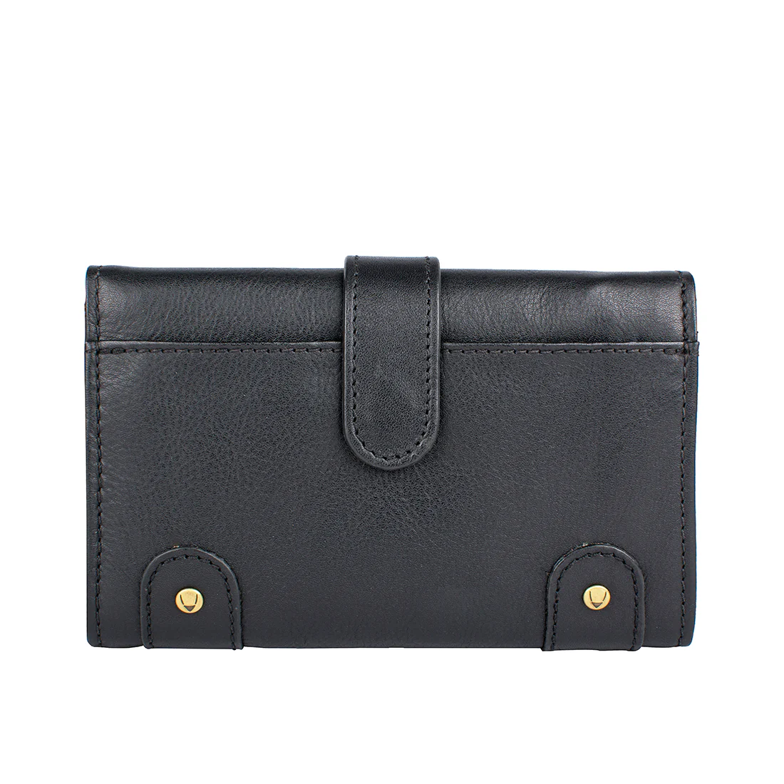 Intercato 10  Black Leather Trifold Wallet - Image 3