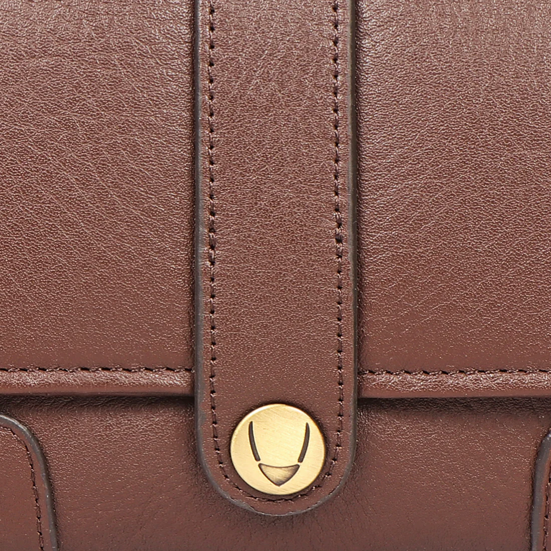 Intercato 10  Brown Leather Trifold Wallet - Image 7