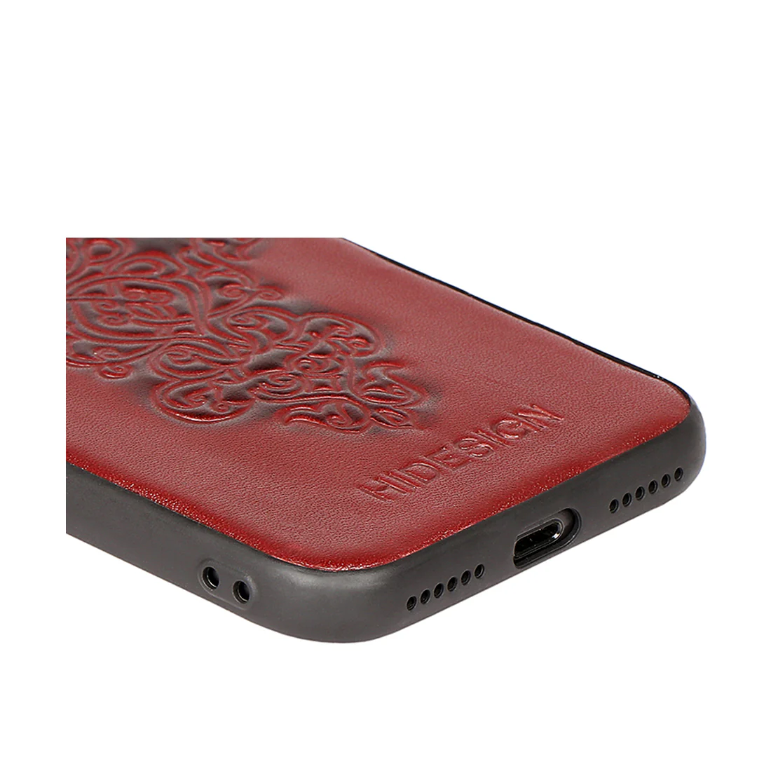 Iphone 8 Black Leather Mobile Case - Image 5