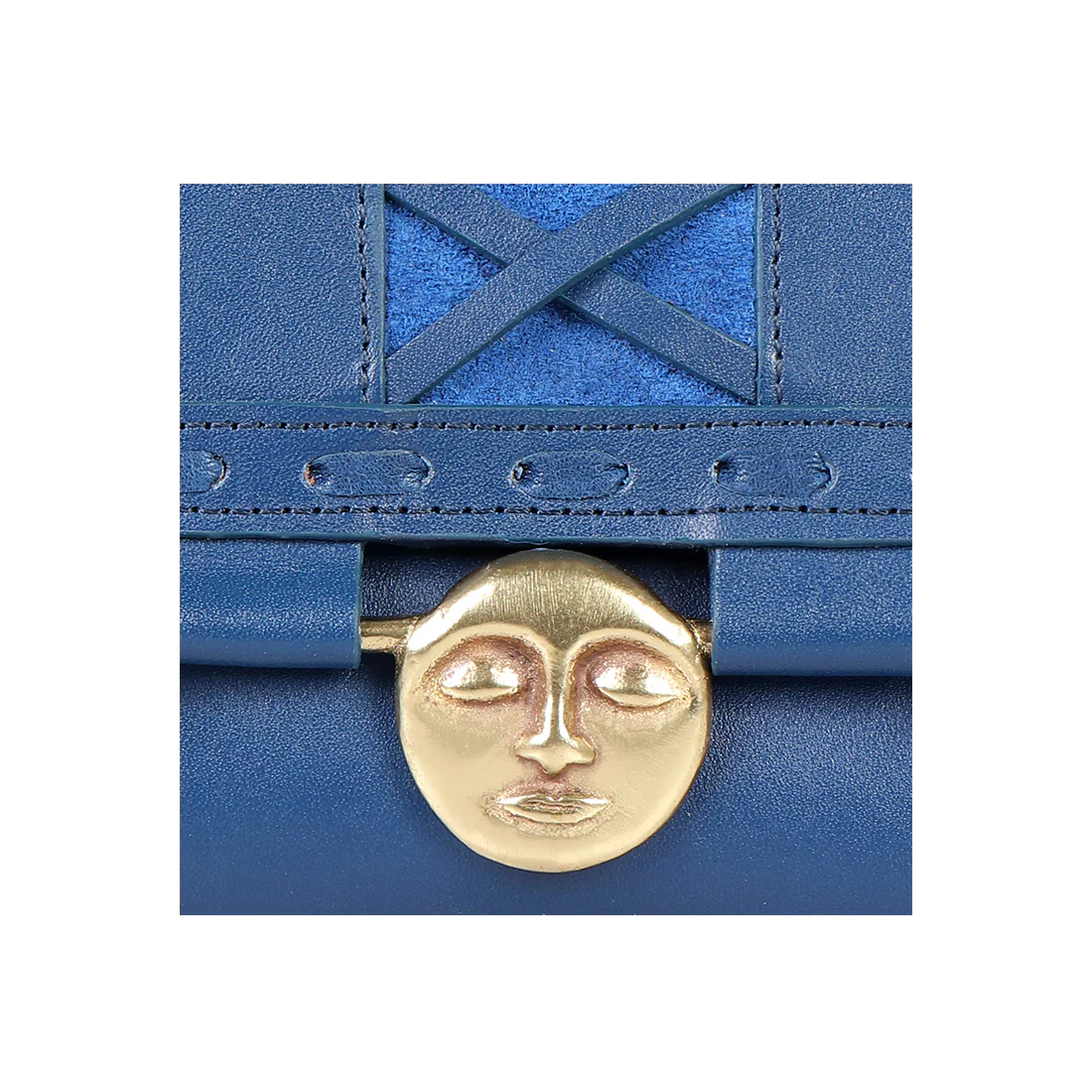 Jadis W1 Blue Leather Bi-Fold Wallet - Image 6
