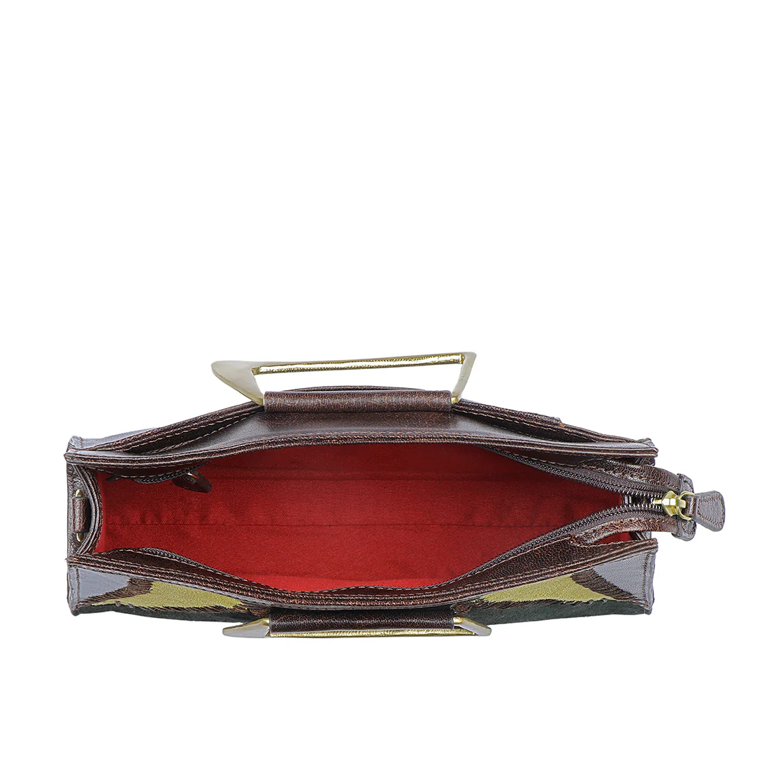 Janis 05 Brown Leather Shoulder Bag - Image 7