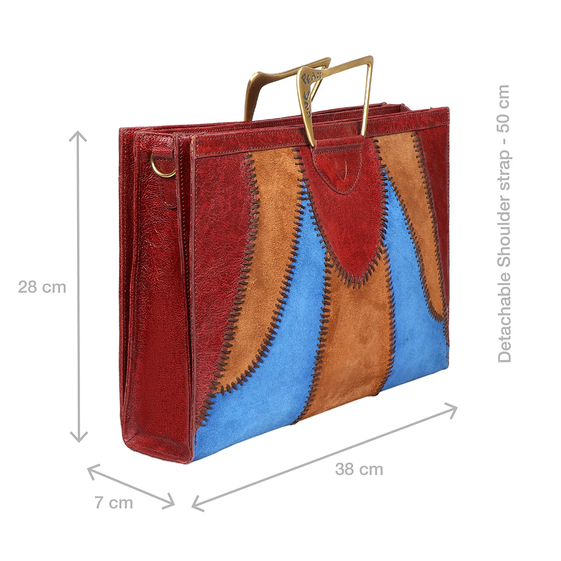 Janis 05 Red Leather Shoulder Bag - Image 3