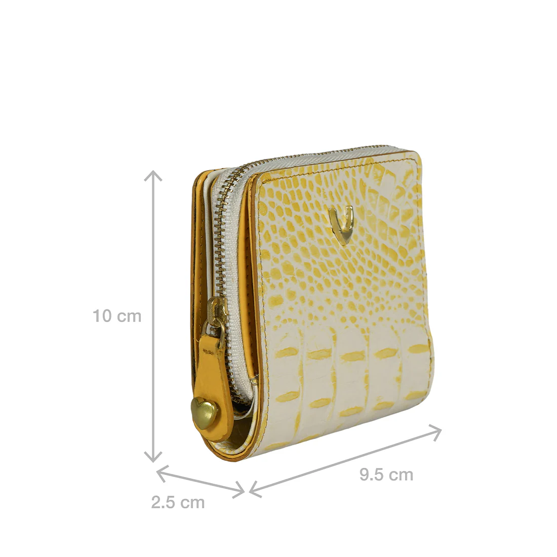Jeju - W1 Yellow Leather Bi-Fold Wallet - Image 3