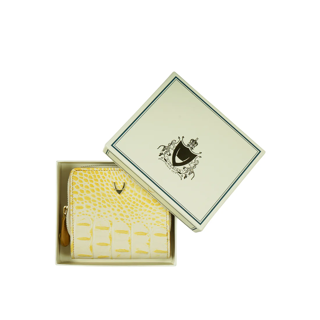 Jeju - W1 Yellow Leather Bi-Fold Wallet - Image 9