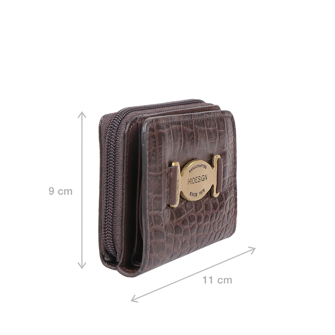 Jewel W1 Brown Leather Zip Around Wallet - Image 3