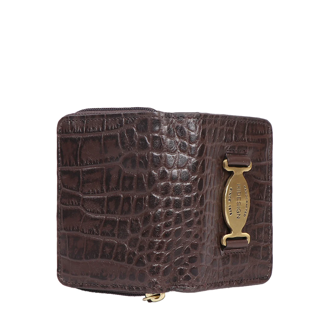 Jewel W1 Brown Leather Zip Around Wallet - Image 5