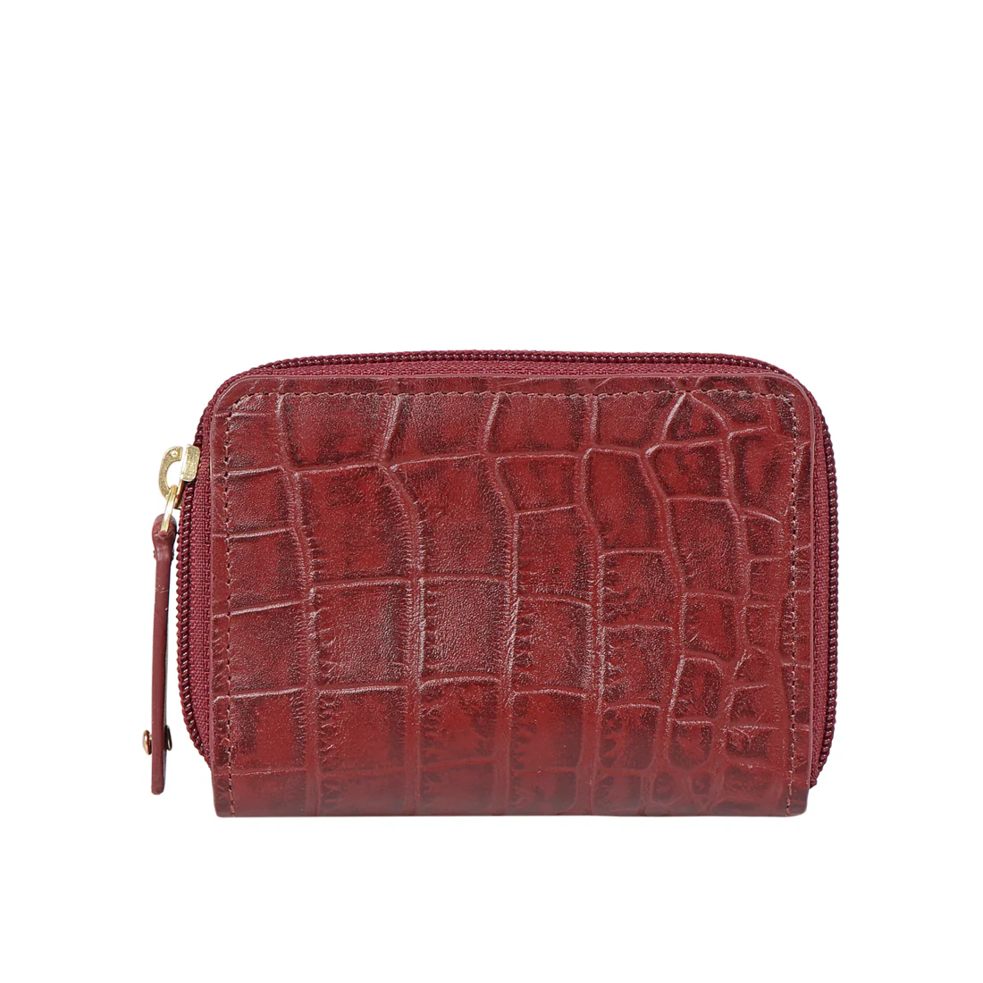 Jewel W1 Red Leather Zip Around Wallet - Image 4