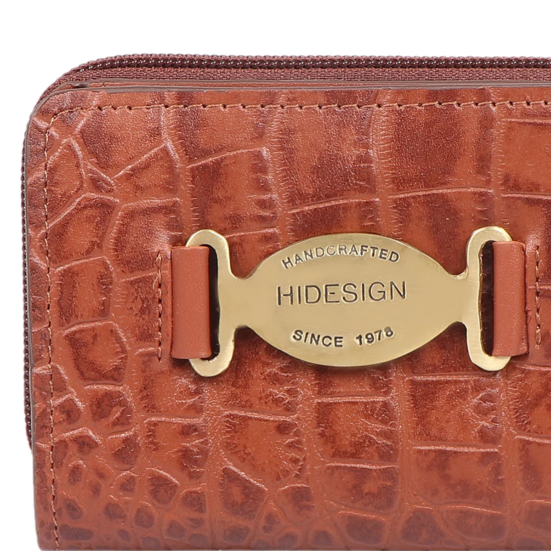Jewel W1 Tan Leather Zip Around Wallet - Image 7