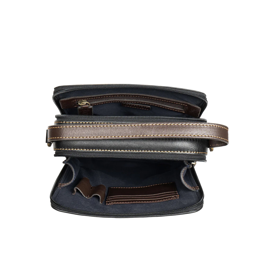 Jimi 02 Black Leather Crossbody - Image 6