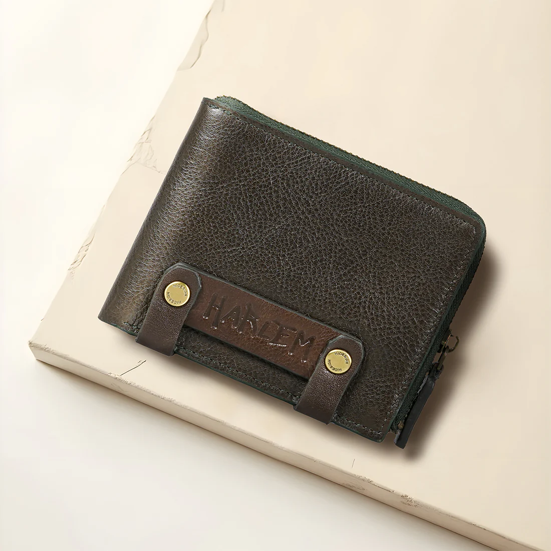 Jimi W2 Green Leather Bi-Fold Wallet - Image 2