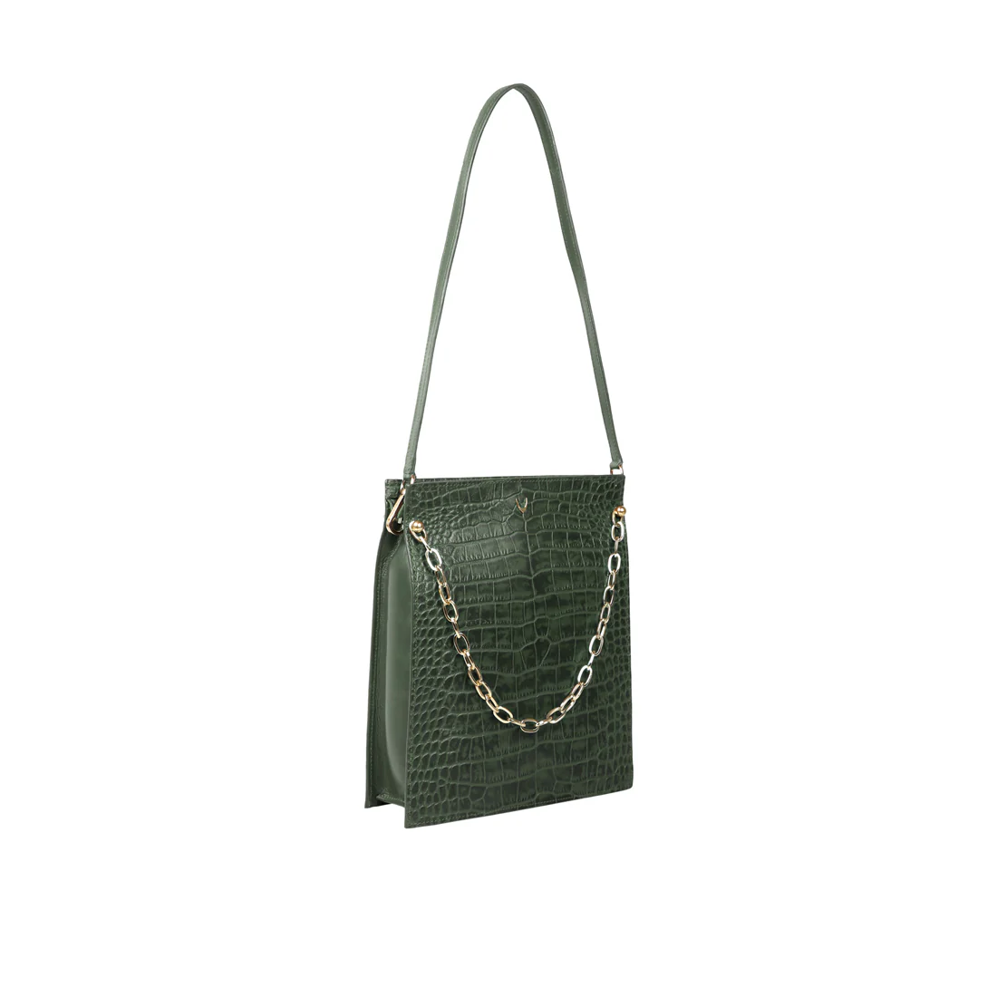 Jitterbug 01 Green Leather Satchel - Image 3