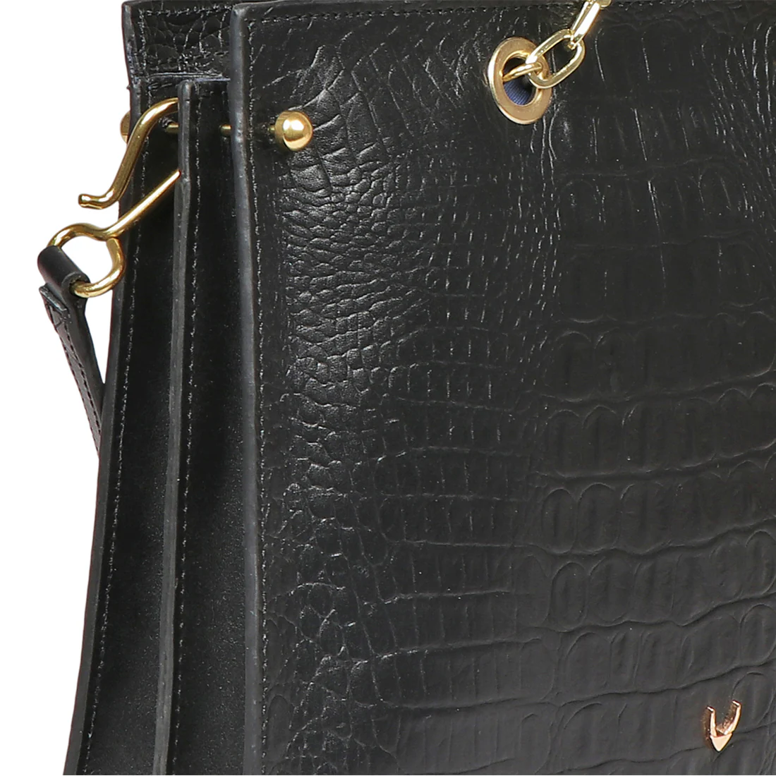 Jitterbug 02 Black Leather Satchel - Image 5