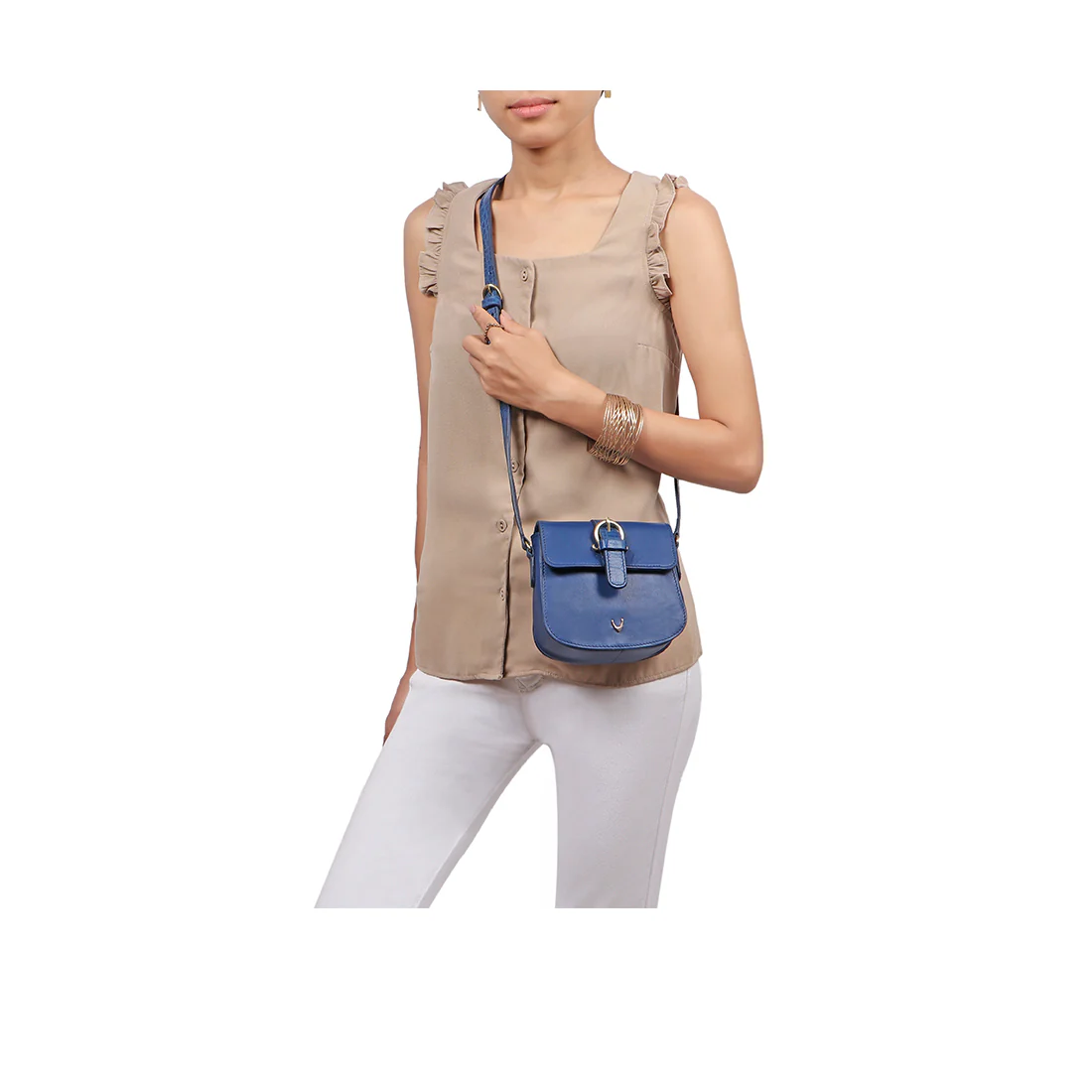 Joni 02 Blue Leather Crossbody - Image 6