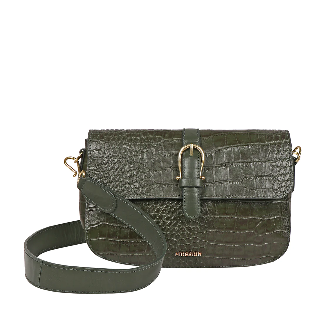 Joni 03 Green Leather Crossbody - Image 2