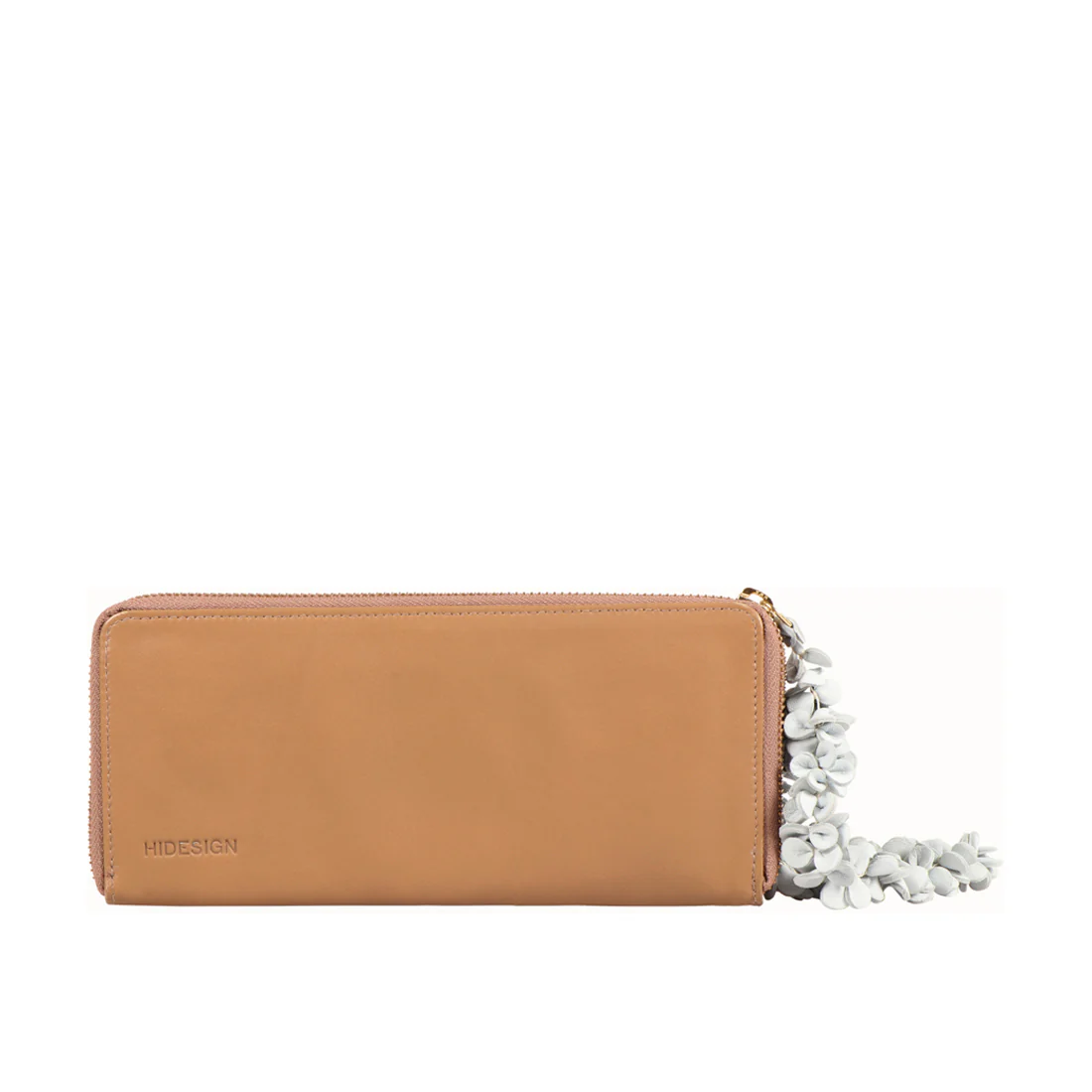 Juliette W2 Nude Leather Zip Around Wallet - Image 3
