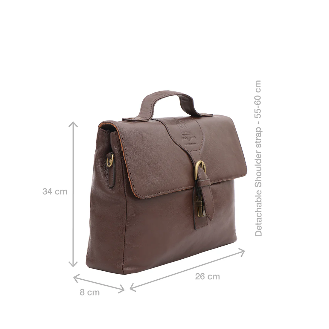 Juniper 01 E.I Brown Leather Briefcase - Image 4