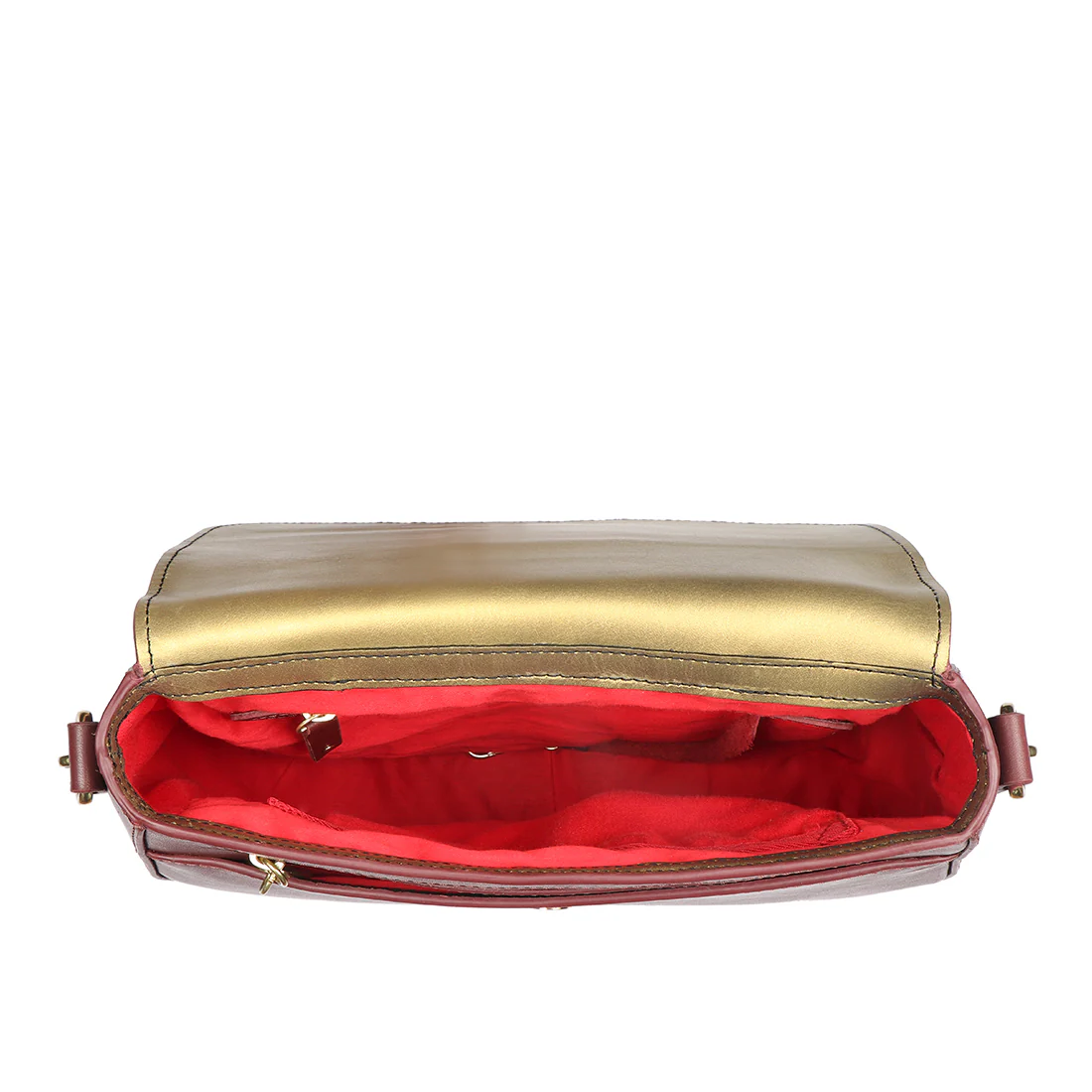 Kalinga 05 Red Leather Sling Bag - Image 6