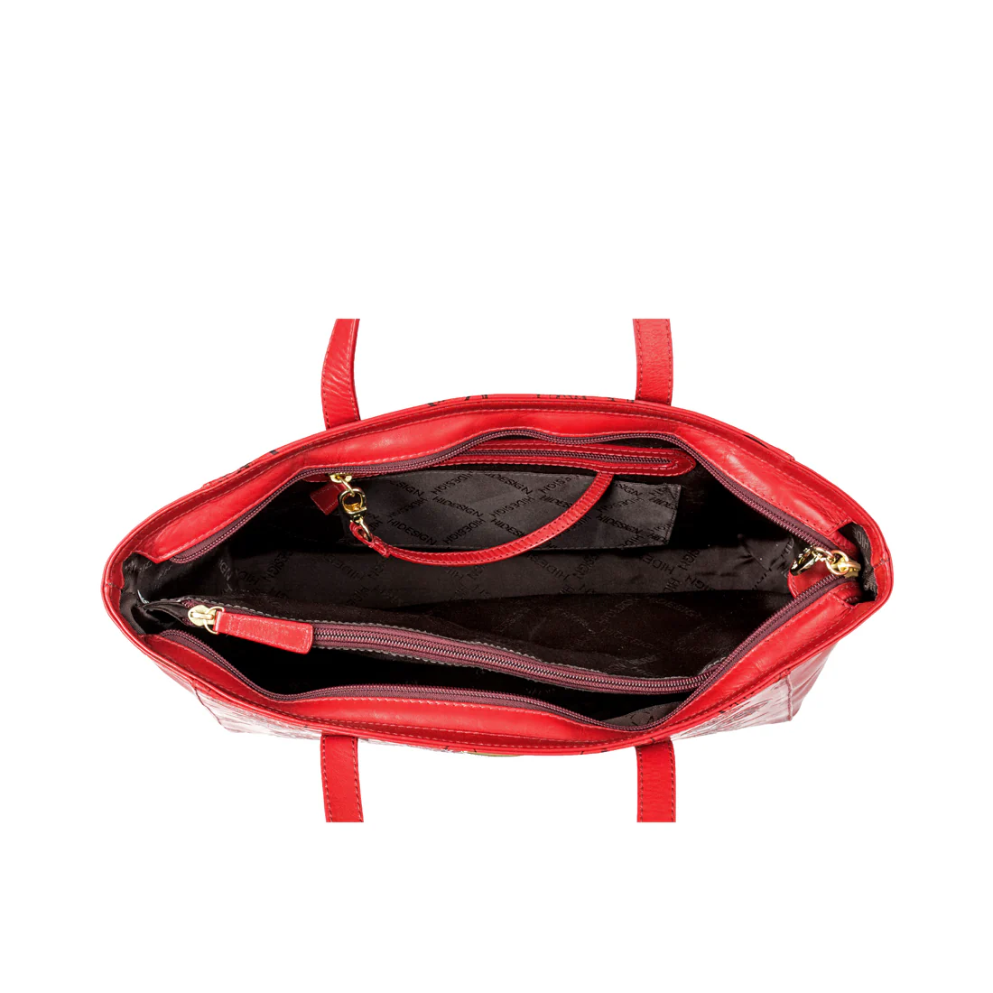 Keaton 01 Red Leather Tote Bag - Image 5