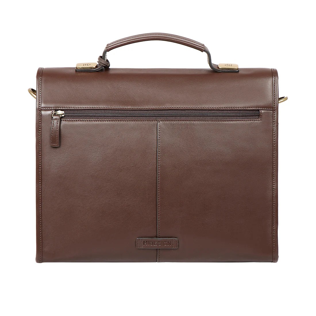 Kenji 03 Brown Leather  Briefcase - Image 3