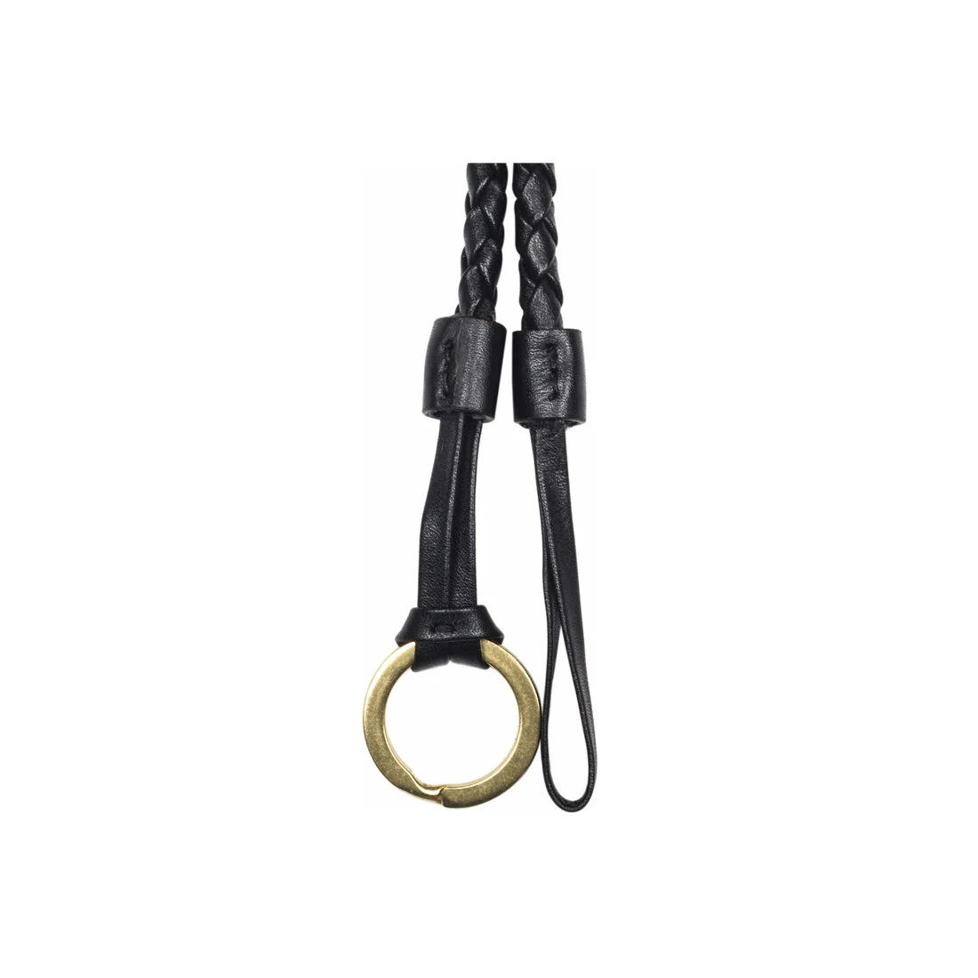 Key Ring Rope Black Leather Key Ring Rope - Image 2