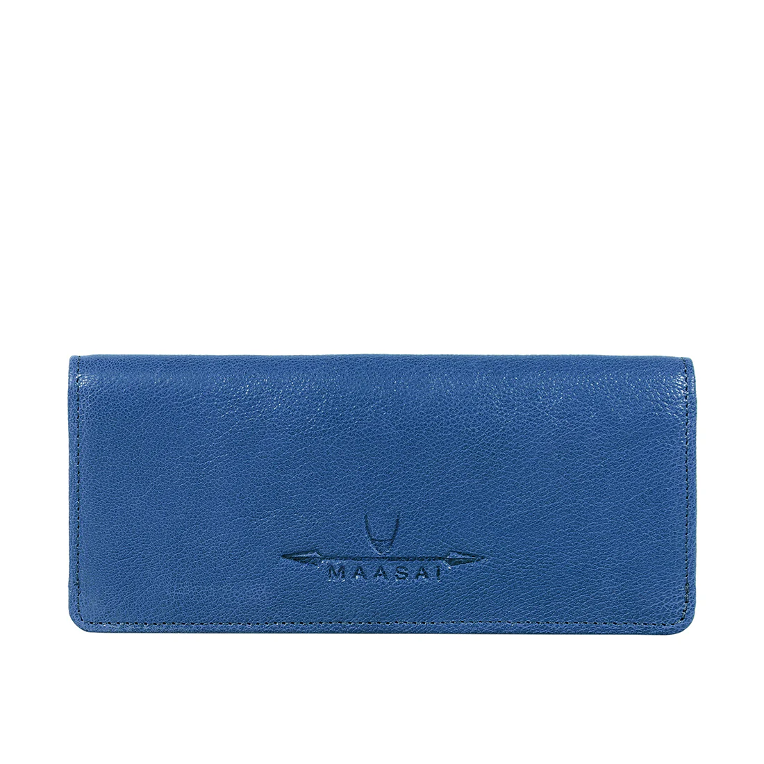 Kiboko W2 Blue Leather Bi-Fold Wallet - Image 4