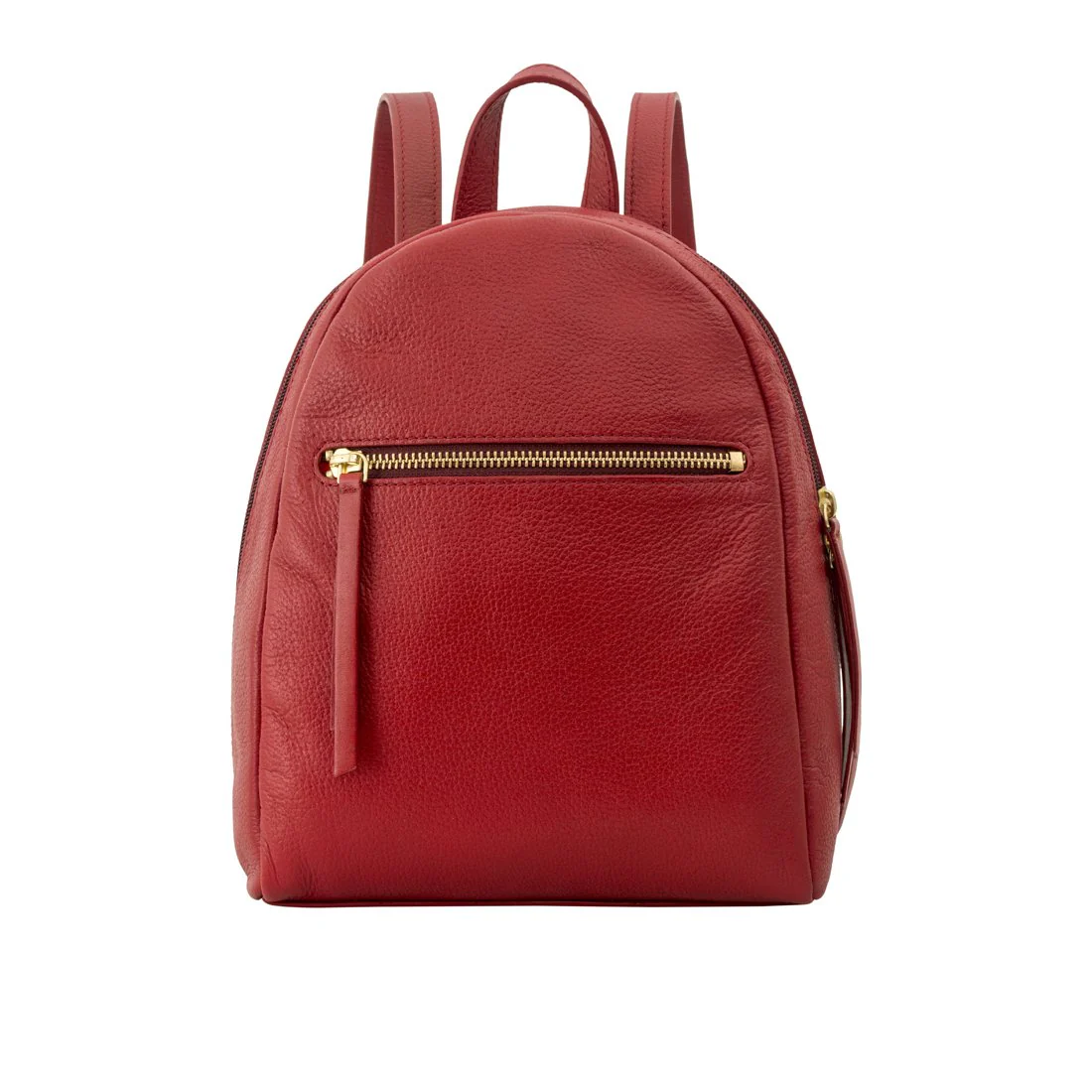 Kiwi Red Leather Backpack