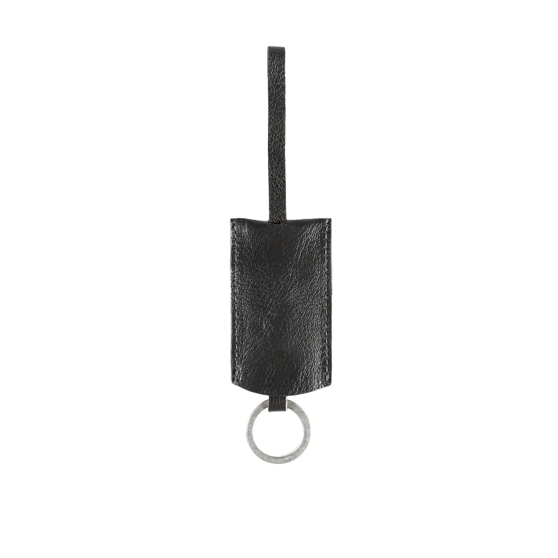 Kowloon 01 Black Leather Saddle Bag - Image 8