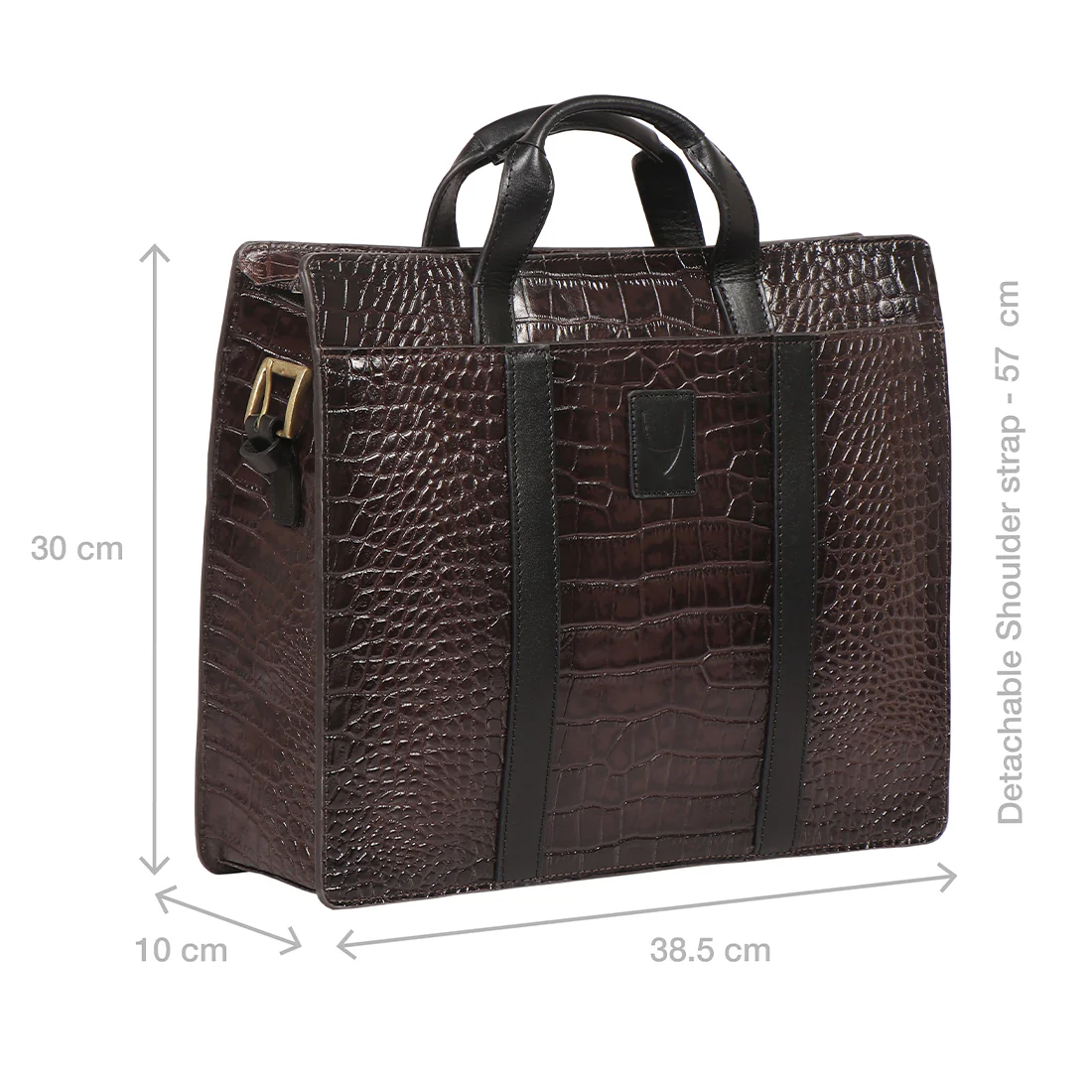 Kurosawa 02 Brown Leather Briefcase - Image 3