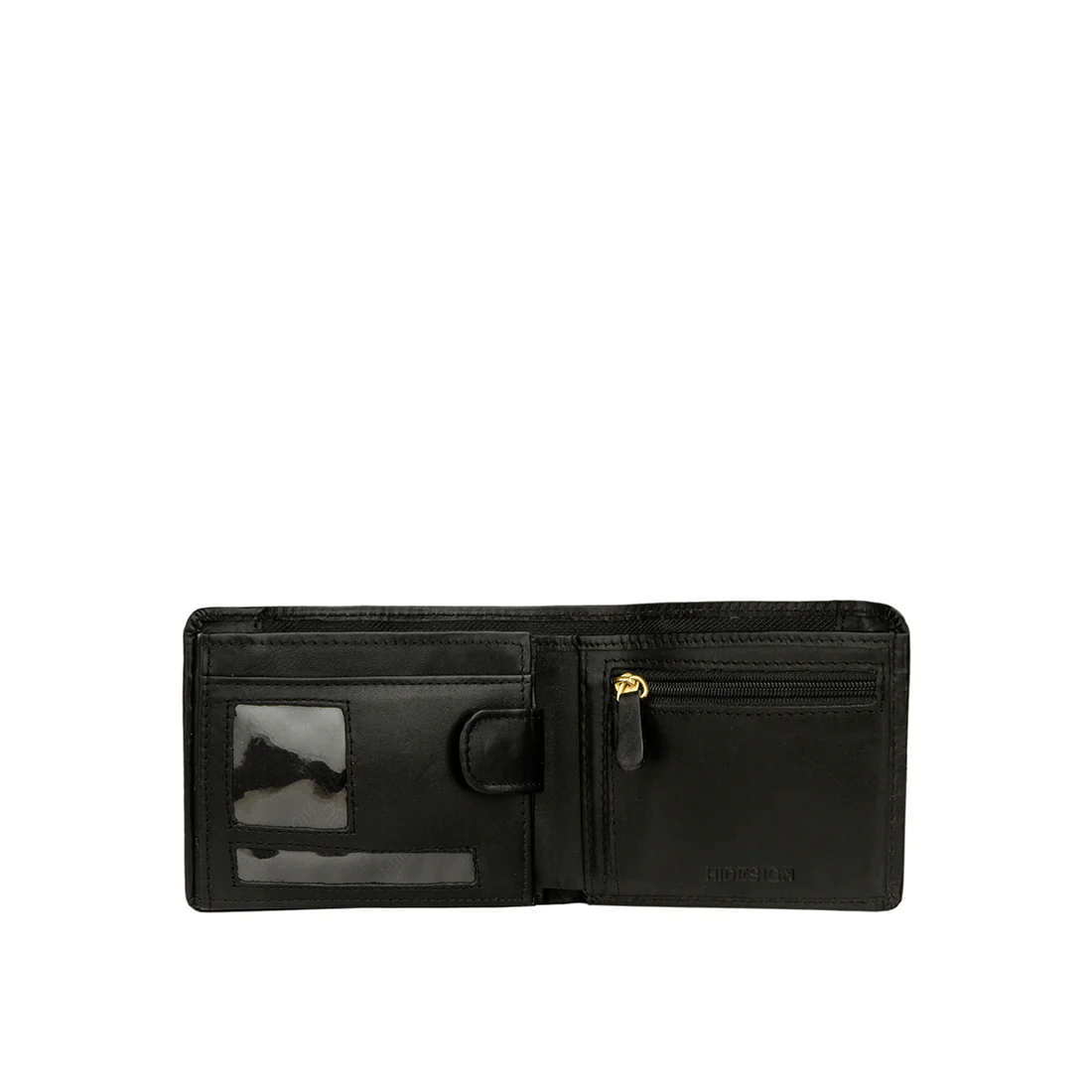 L103 N Black Leather Bi-Fold Wallet - Image 4