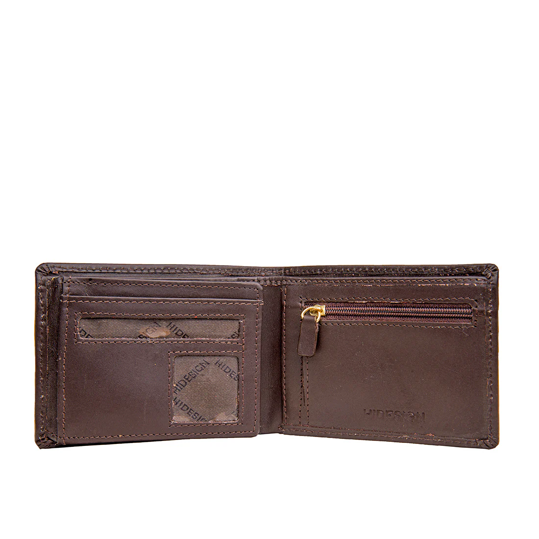 L104 N Brown Leather Bi-Fold Wallet - Image 2